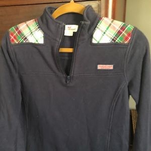 Vineyard Vines shep shirt, flannel shoulder xs